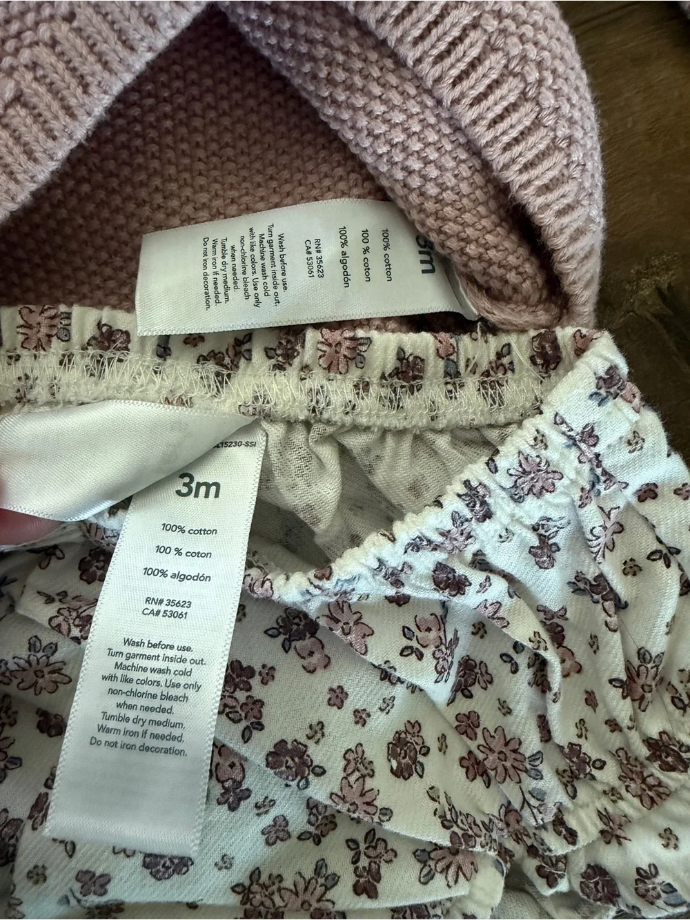 NWT Carter's Just One You 3 Piece Sweater Set 3month Cotton